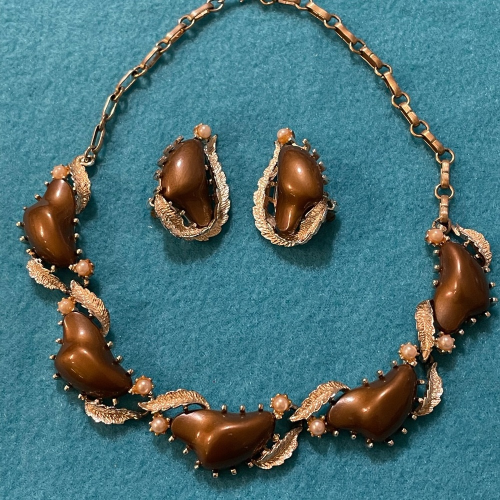 Vintage Coro Necklace and Earring Set